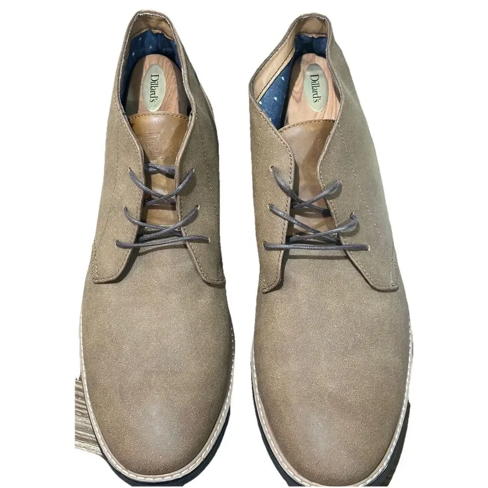 Hawker Rye‎ Chukka Boots Men's Brown Suede Leather Casual Shoes Size 13 EUC